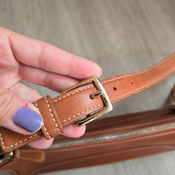 COACH Brown Leather 7587 Hampton Demi Shoulder Bag Purse - Picture 10 of 16